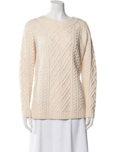Pre-owned St John Wool Printed Sweater In Neutral