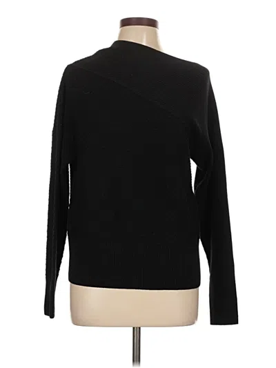 Pre-owned St John Wool Pullover Sweater In Black