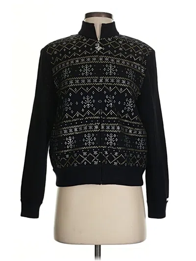 Pre-owned St John Wool Pullover Sweater In Black