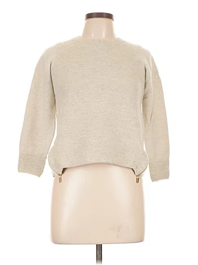 Pre-owned St John Wool Pullover Sweater In Tan