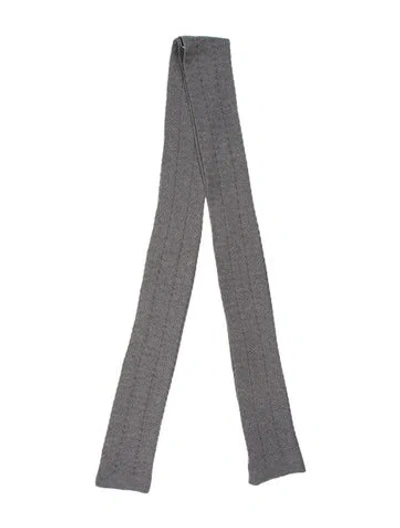 Pre-owned St John Wool Scarf In Gray