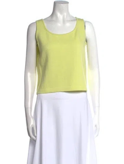 Pre-owned St John Wool Scoop Neck Sweater W/ Tags In Multi