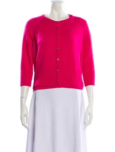 Pre-owned St John Wool Set In Pink