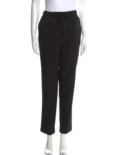 Pre-owned St John Wool Skinny Leg Pants In Black