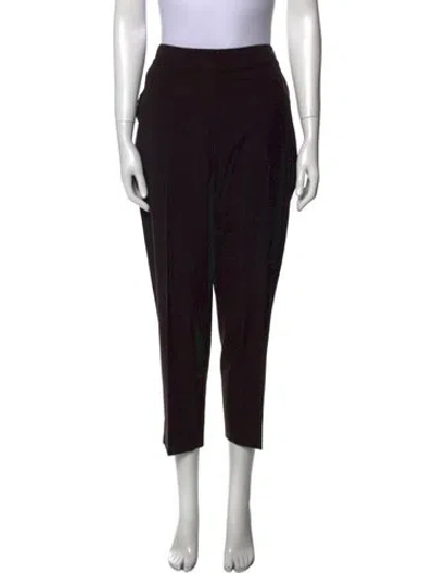 Pre-owned St John Wool Skinny Leg Pants In Black
