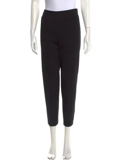 Pre-owned St John Wool Skinny Leg Pants In Black