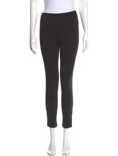 Pre-owned St John Wool Skinny Leg Pants In Black
