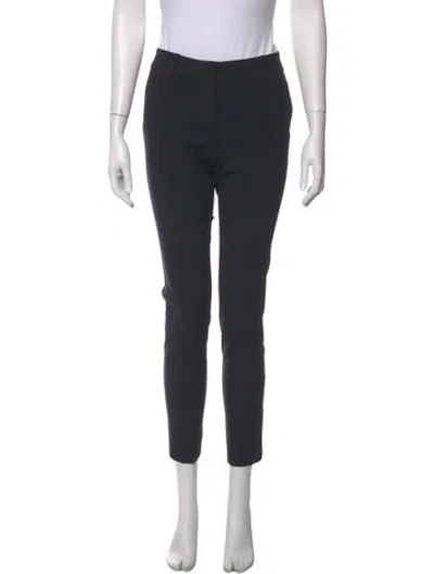 Pre-owned St John Wool Skinny Leg Pants In Gray