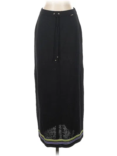Pre-owned St John Wool Skirt In Black