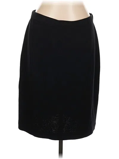 Pre-owned St John Wool Skirt In Black