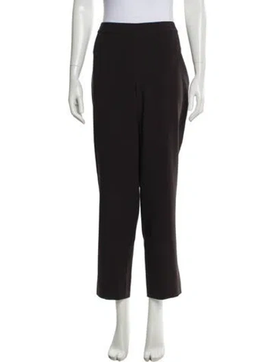 Pre-owned St John Wool Straight Leg Pants In Gray