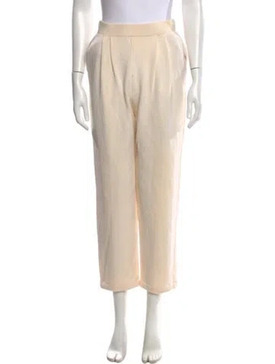 Pre-owned St John Wool Straight Leg Pants In Neutral