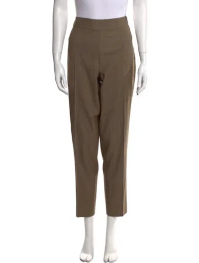 Pre-owned St John Wool Straight Leg Pants In Neutral
