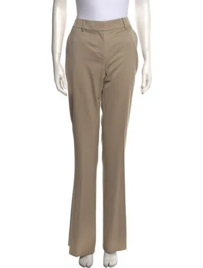 Pre-owned St John Wool Straight Leg Pants In Neutral
