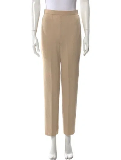 Pre-owned St John Wool Straight Leg Pants In Neutral