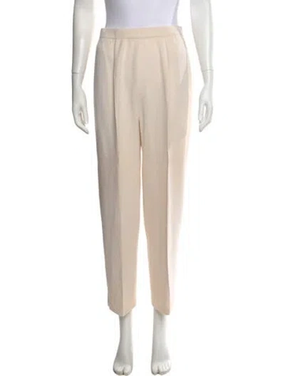 Pre-owned St John Wool Straight Leg Pants In Neutral