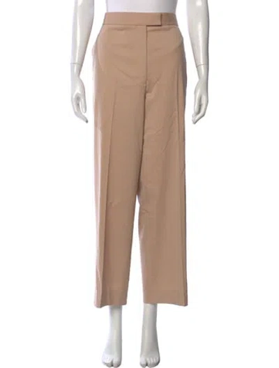 Pre-owned St John Wool Straight Leg Pants In Neutrals