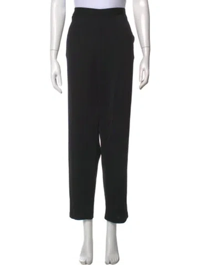 Pre-owned St John Wool Straight Leg Pants W/ Tags In Black