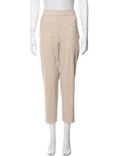 Pre-owned St John Wool Straight Leg Pants W/ Tags In Neutrals