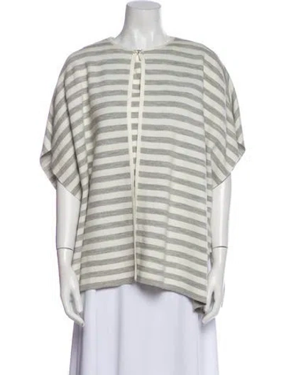 Pre-owned St John Wool Striped Set In Gray