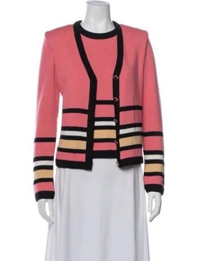 Pre-owned St John Wool Striped Set In Multi