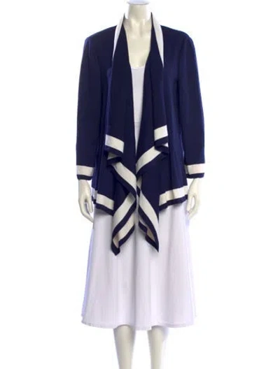 Pre-owned St John Wool Striped Sweater