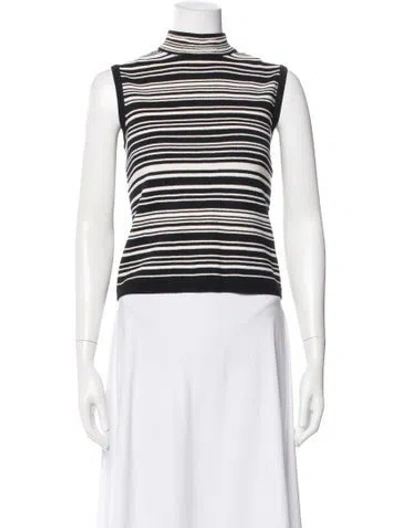 Pre-owned St John Wool Striped Sweater