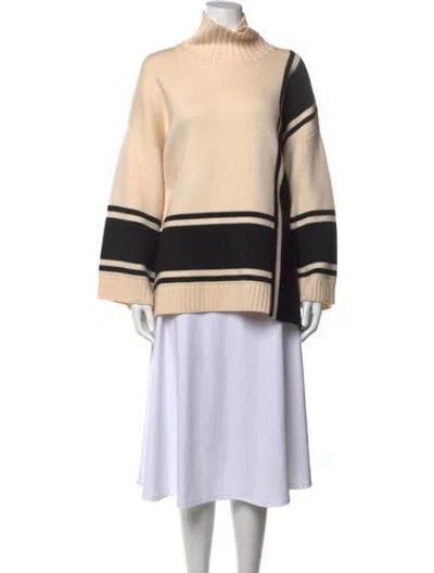 Pre-owned St John Wool Striped Sweater