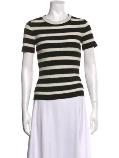Pre-owned St John Wool Striped Sweater In Multicolor