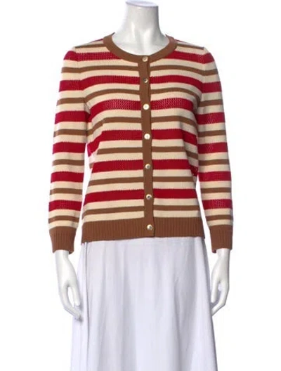 Pre-owned St John Wool Striped Sweater In Multicolor