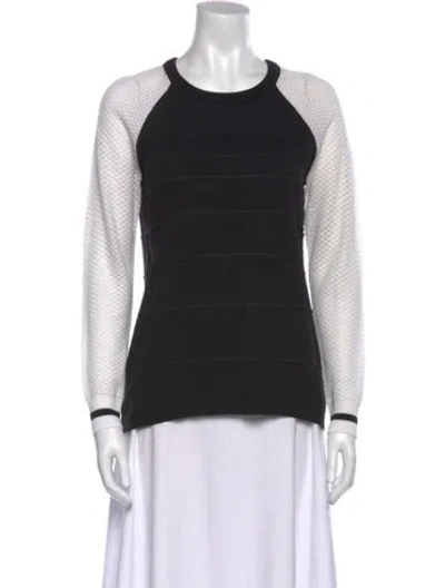 Pre-owned St John Wool Striped Sweatshirt W/ Tags