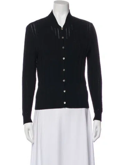 Pre-owned St John Wool Sweater In Black