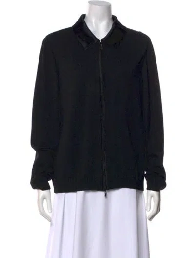 Pre-owned St John Wool Sweater In Black