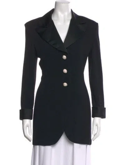 Pre-owned St John Wool Sweater In Black