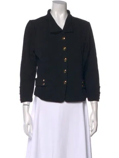 Pre-owned St John Wool Sweater In Black