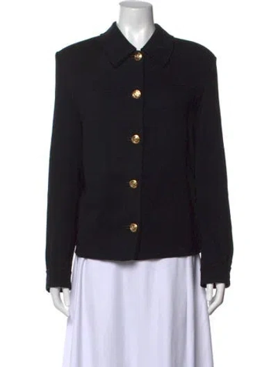 Pre-owned St John Wool Sweater In Black