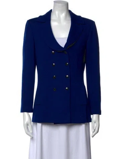 Pre-owned St John Wool Sweater In Blue