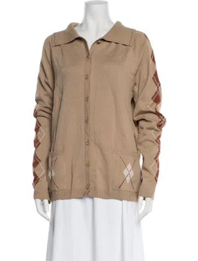 Pre-owned St John Wool Sweater In Brown