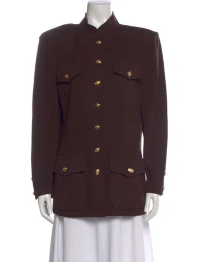 Pre-owned St John Wool Sweater In Brown