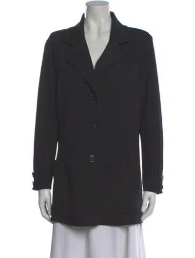 Pre-owned St John Wool Sweater In Gray