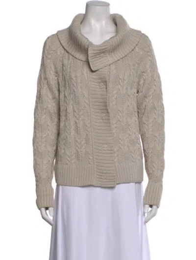 Pre-owned St John Wool Sweater In Gray