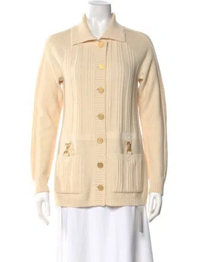 Pre-owned St John Wool Sweater In Neutral