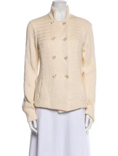 Pre-owned St John Wool Sweater In Neutral