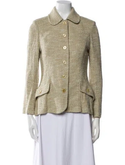 Pre-owned St John Wool Sweater In Neutral