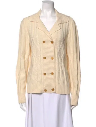 Pre-owned St John Wool Sweater W/ Tags In Neutrals