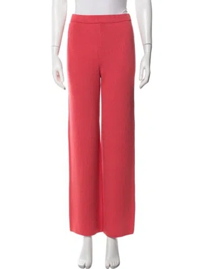 Pre-owned St John Wool Sweatpants In Red