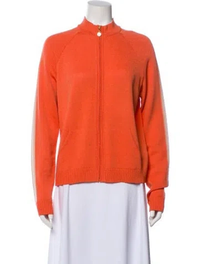 Pre-owned St John Wool Utility Jacket In Orange