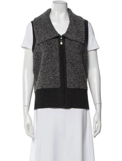 Pre-owned St John Wool Vest In Multi