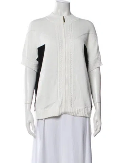 Pre-owned St John Wool Vest In Neutral