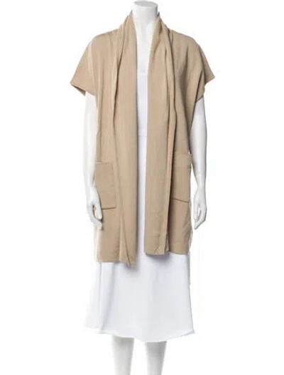 Pre-owned St John Wool Vest In Neutral